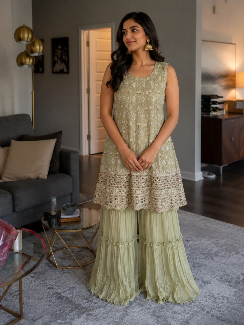 Sushma Patel Sharara Indian Suit Lengha